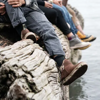 Xtratuf Men's Leather 6" Waterproof Ankle Deck Work Boot -Camo- XALDCAM