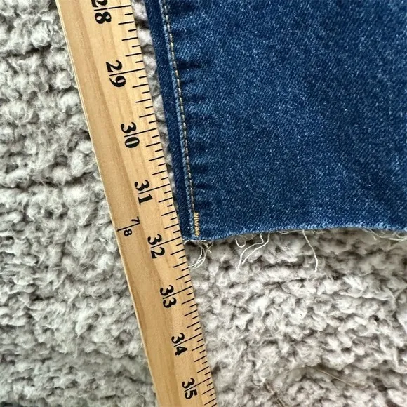 Y2K MNG Women's Straight Leg Jeans Size 1 High Rise 90s Grunge Vintage Americana