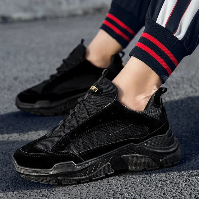 YRRFUOT Men's Fashion Sneakers Autumn New Thick bottom Man Casual Shoes Brand Outdoor Light Non-slip Flats Shoes Hard-Wearing 44