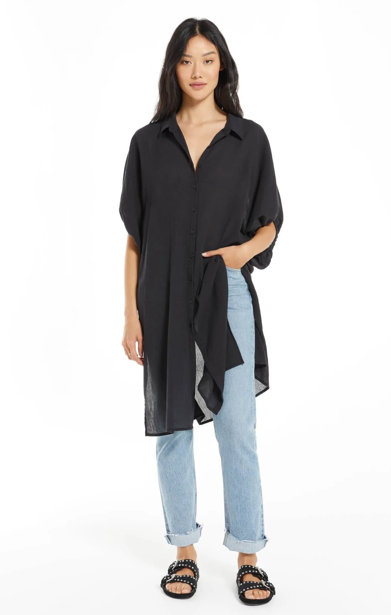 Z Supply Laina Gauze Maxi Cover Up
